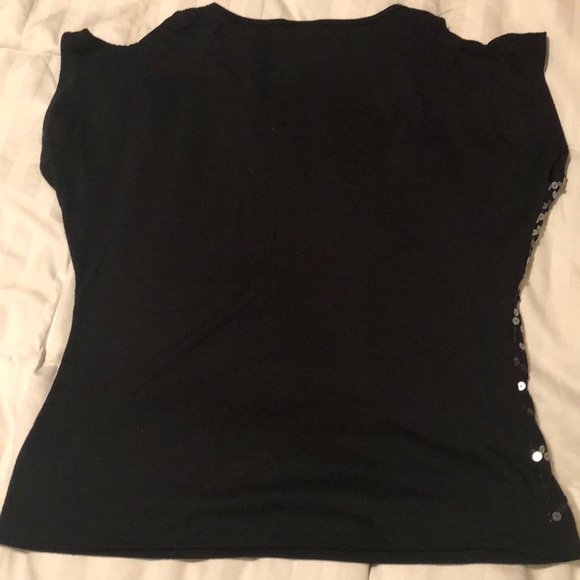 Dots Cold Shoulder Sequined Top - Picture 3 of 5